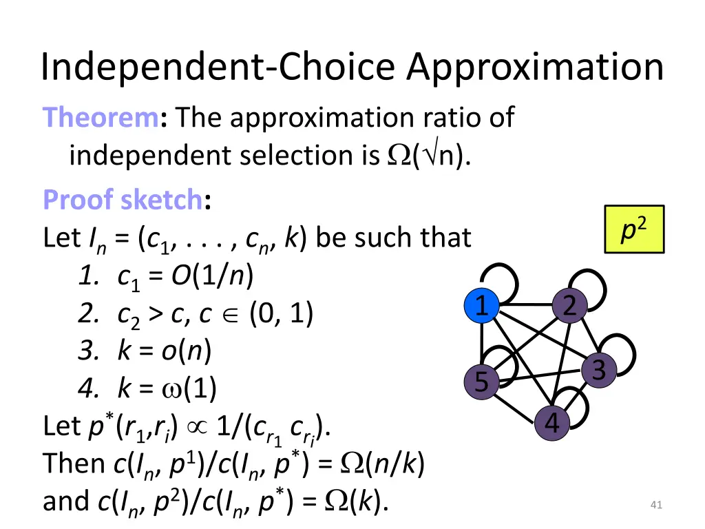 independent choice approximation 14