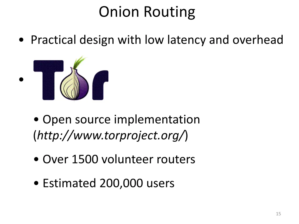 onion routing