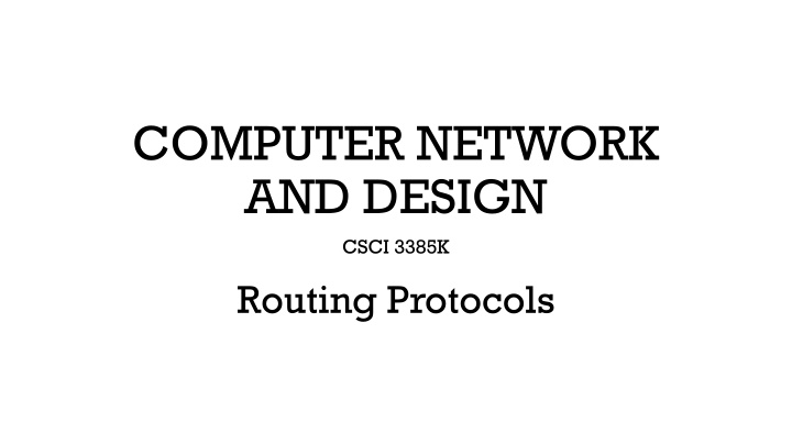 computer network and design