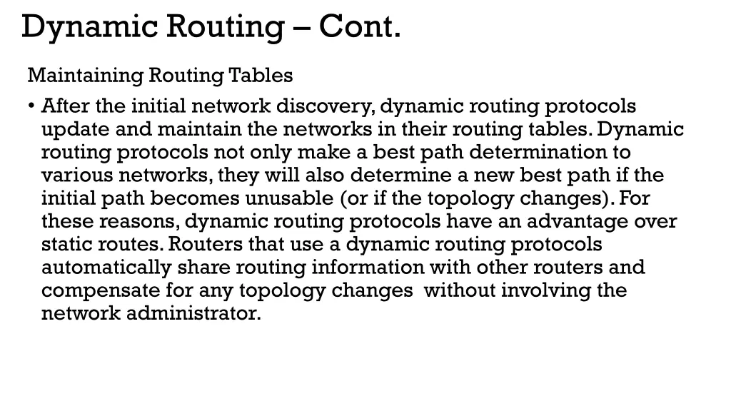 dynamic routing cont 1