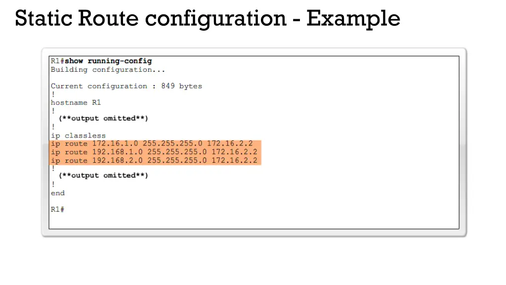 static route configuration example 4