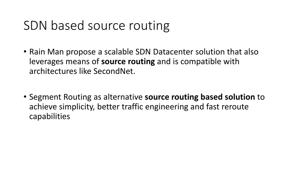 sdn based source routing