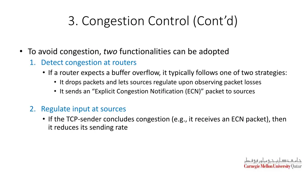 3 congestion control cont d