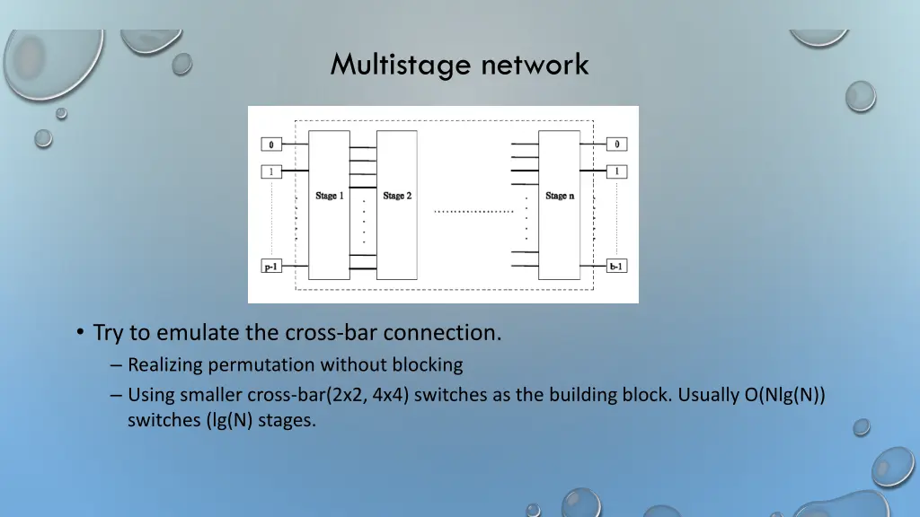 multistage network