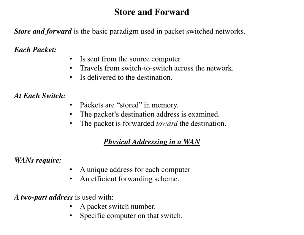 store and forward