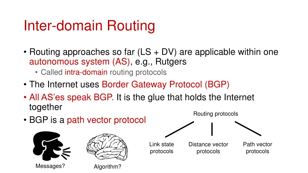 inter domain routing