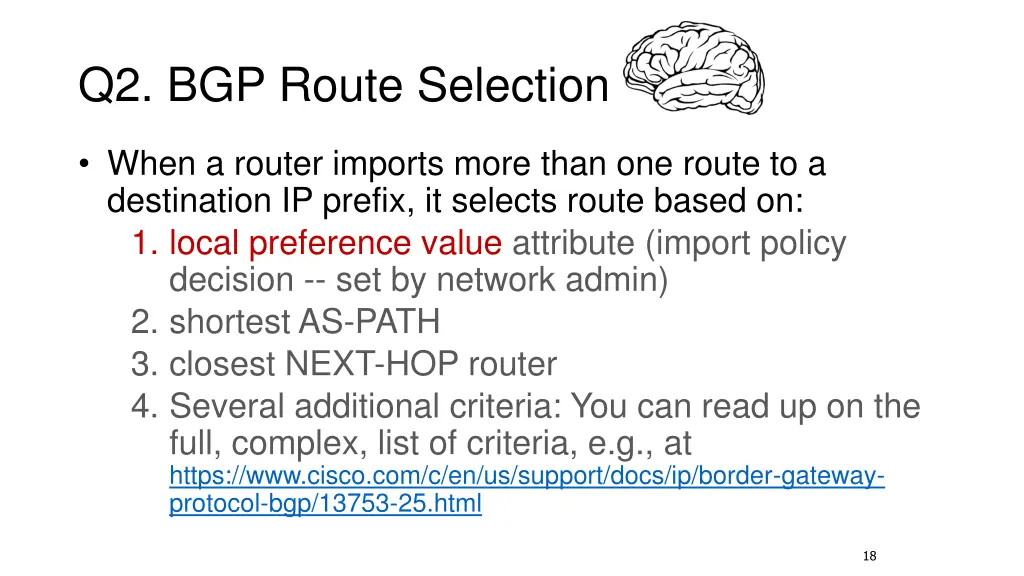 q2 bgp route selection