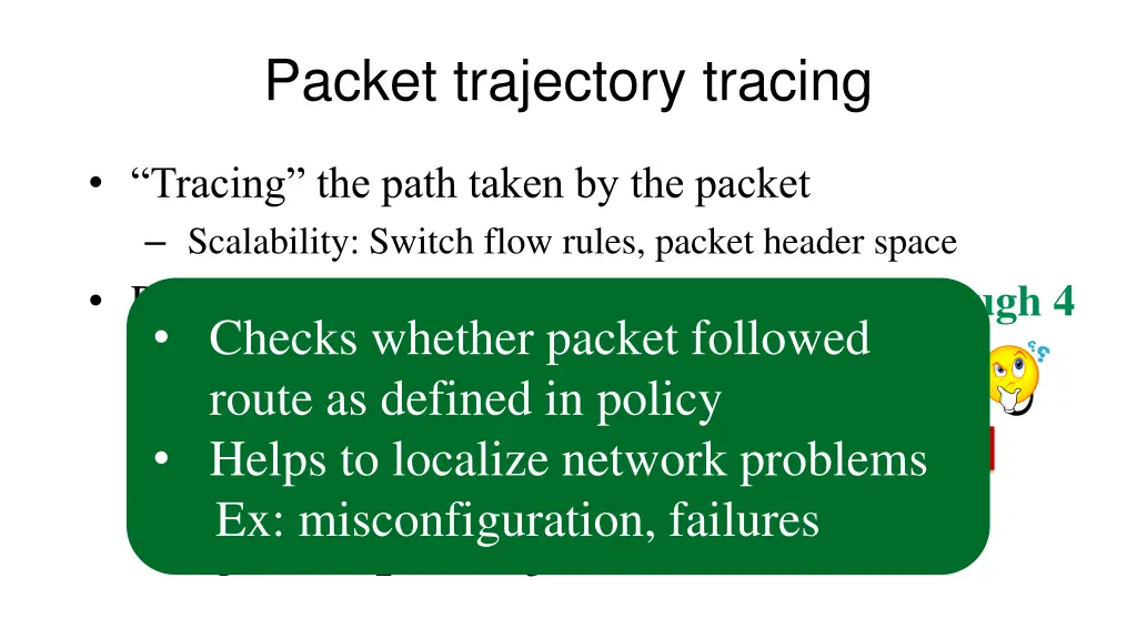 packet trajectory tracing