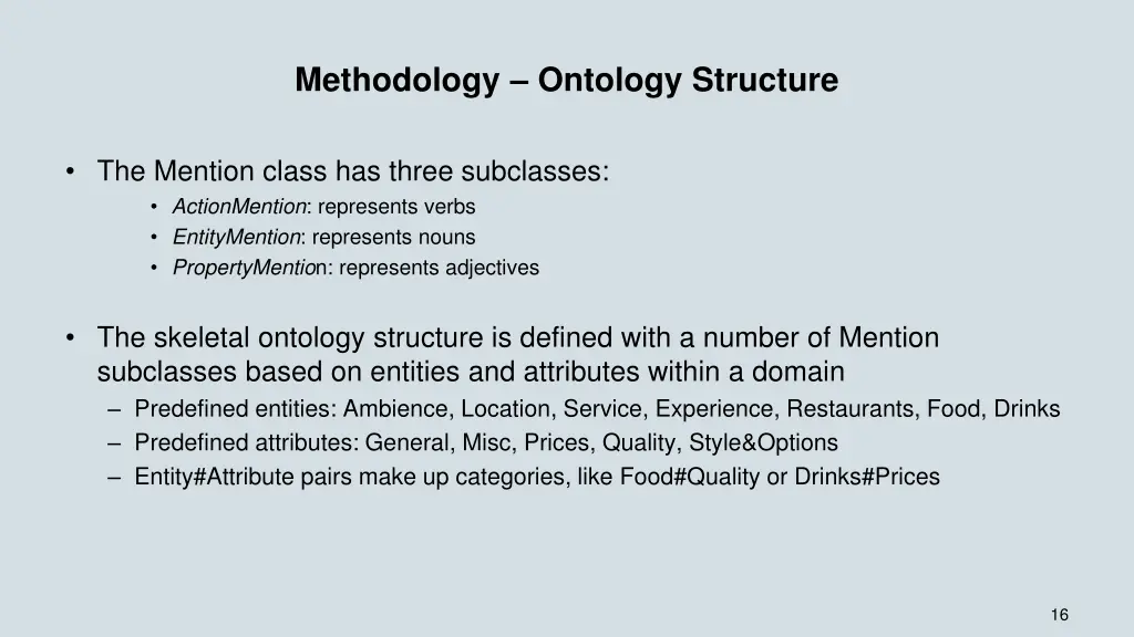 methodology ontology structure 1