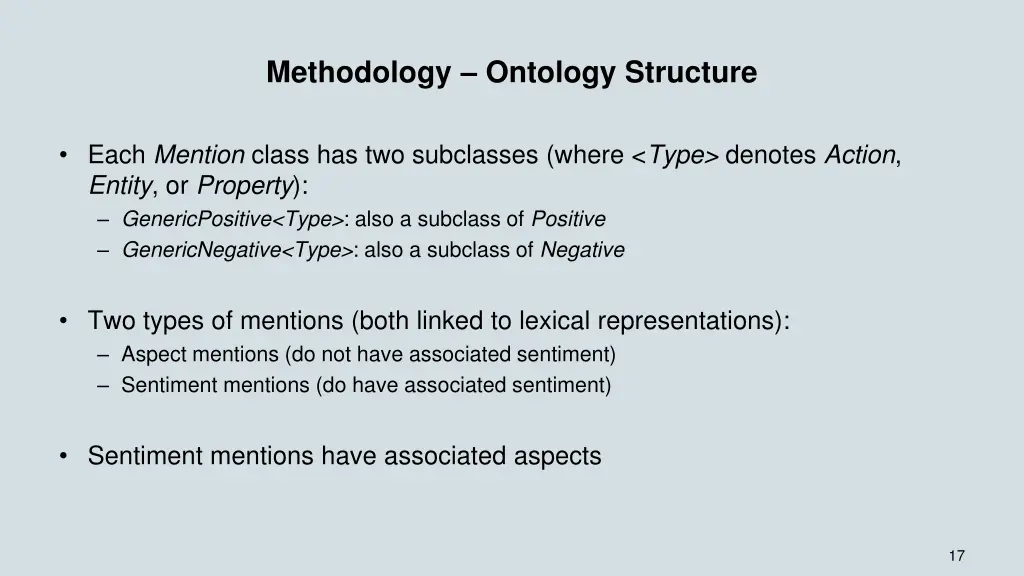 methodology ontology structure 2