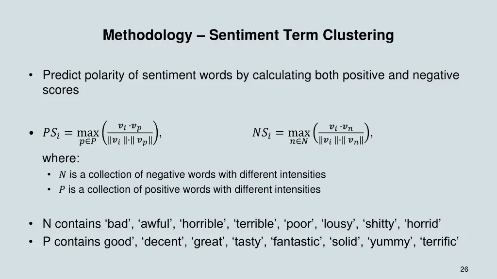 methodology sentiment term clustering 1