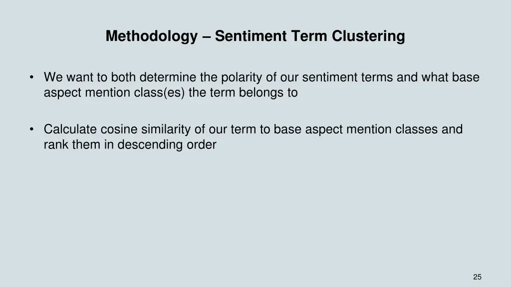 methodology sentiment term clustering