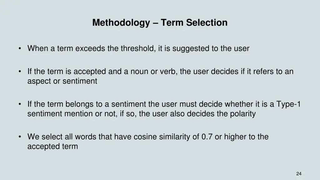 methodology term selection 4