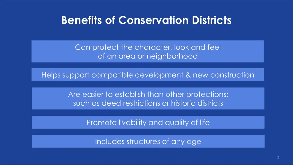 benefits of conservation districts