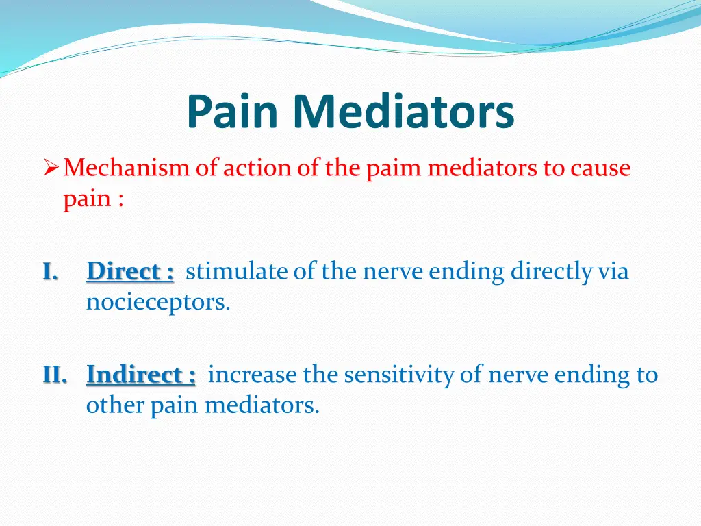 pain mediators 1