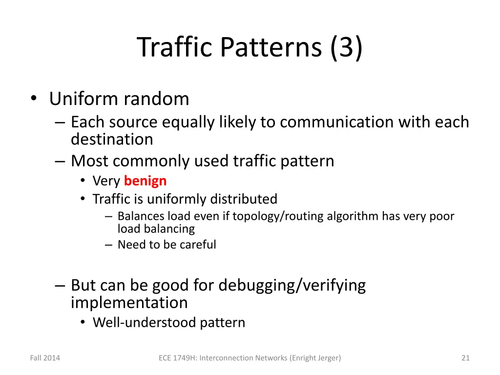 traffic patterns 3