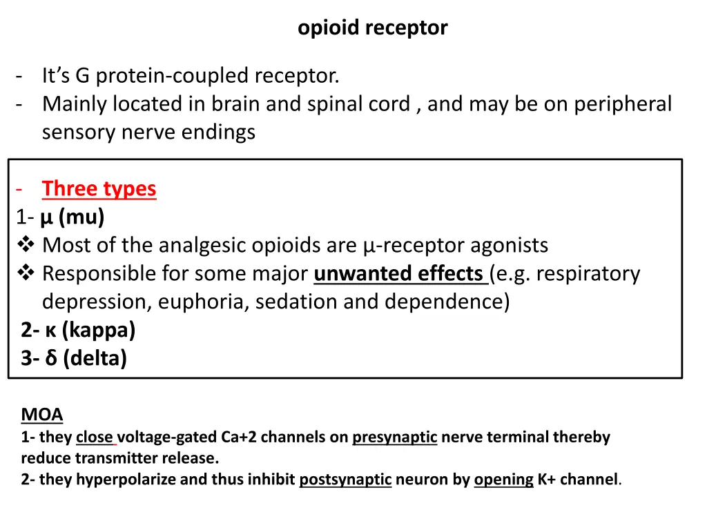 opioid receptor