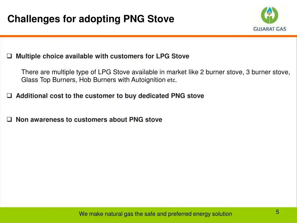 challenges for adopting png stove