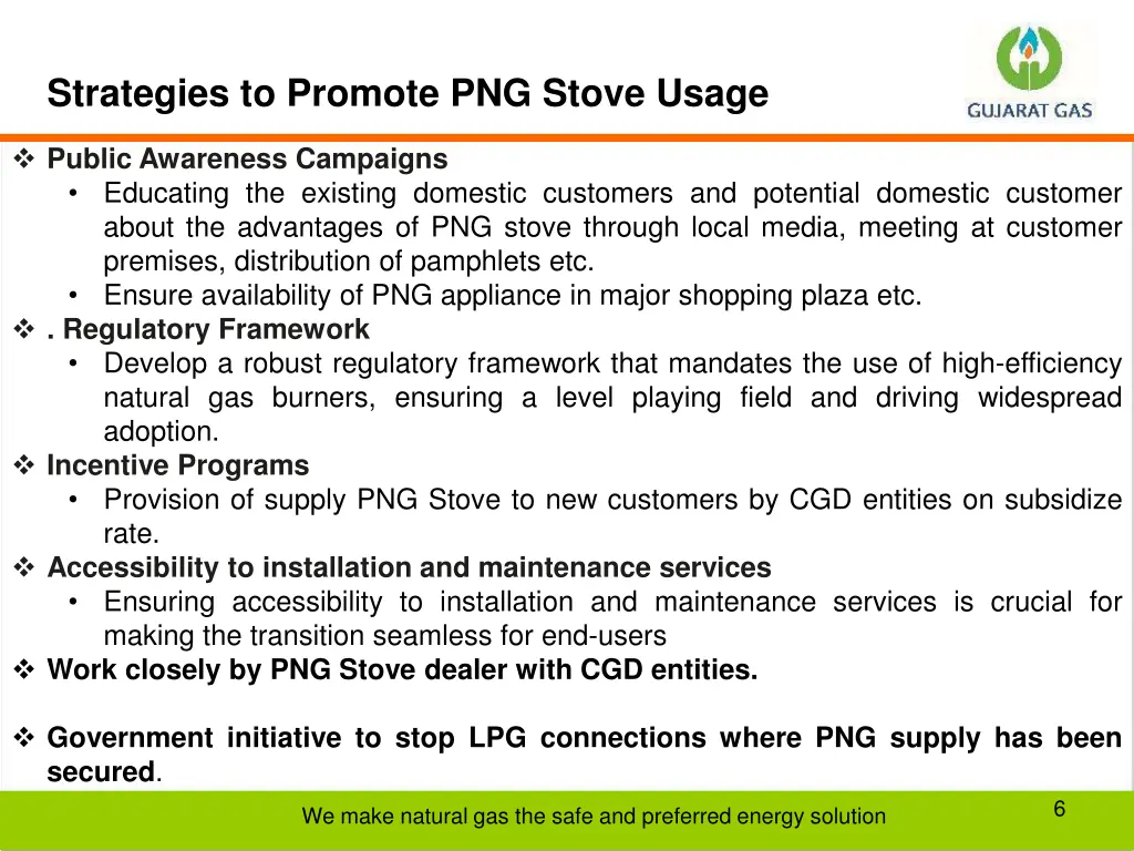 strategies to promote png stove usage