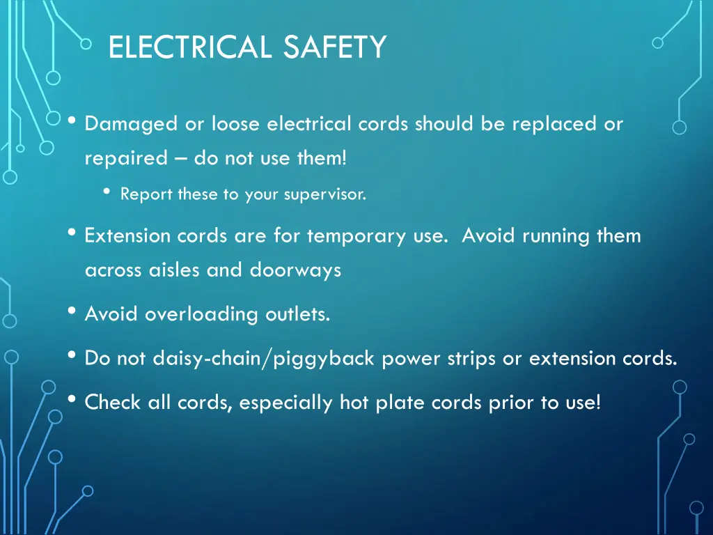 electrical safety