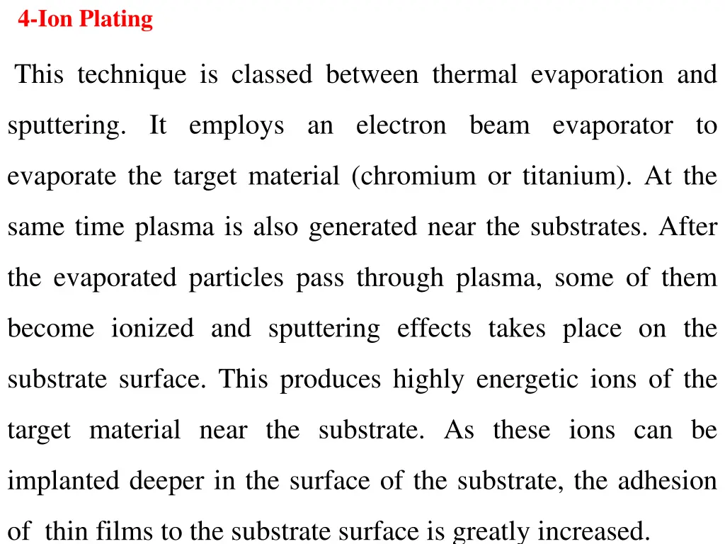 4 ion plating