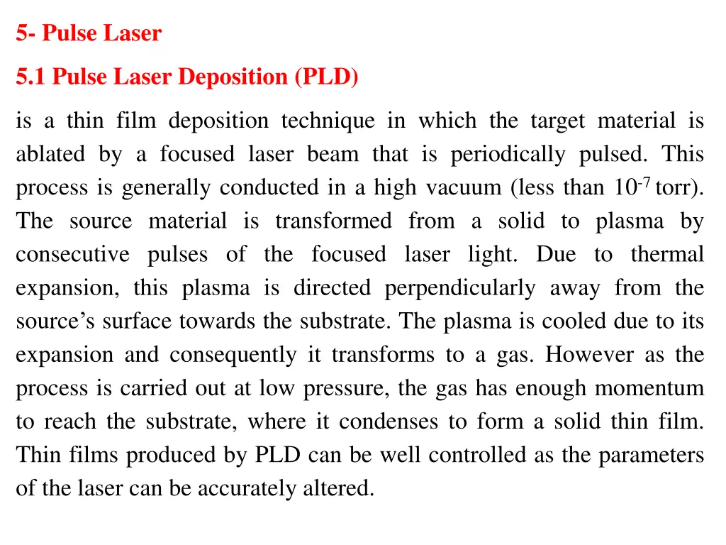 5 pulse laser