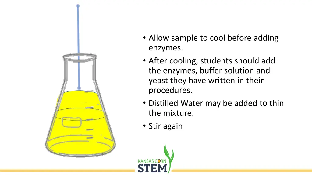 allow sample to cool before adding enzymes after