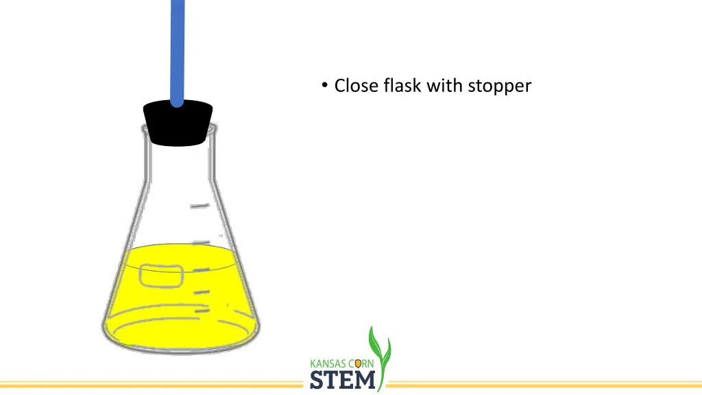 close flask with stopper