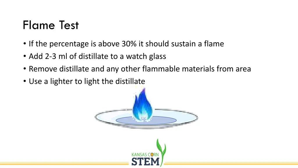 flame test