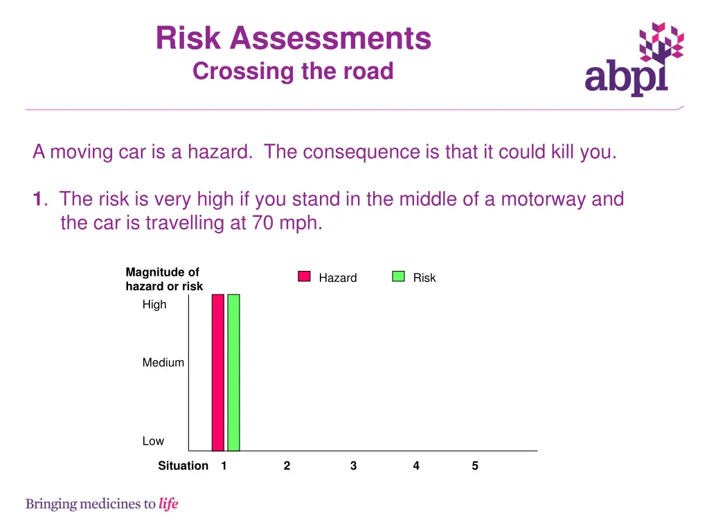 risk assessments crossing the road