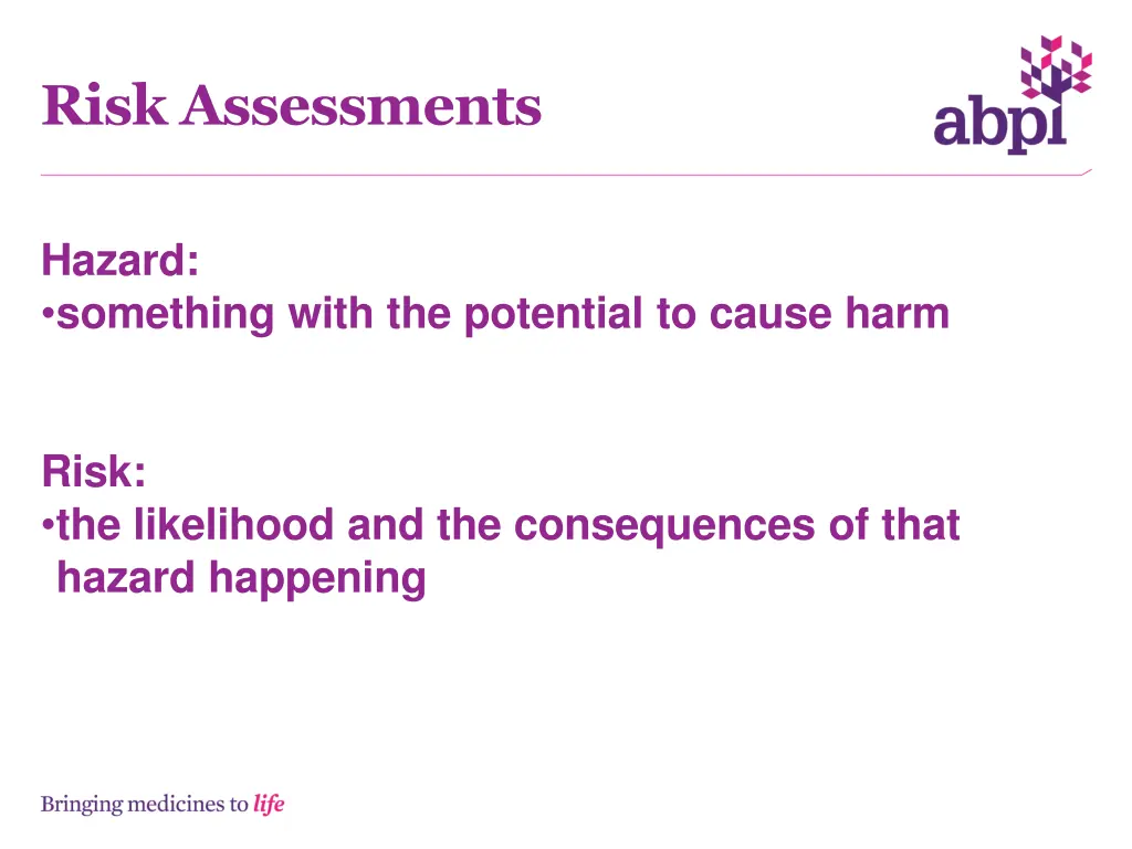 risk assessments