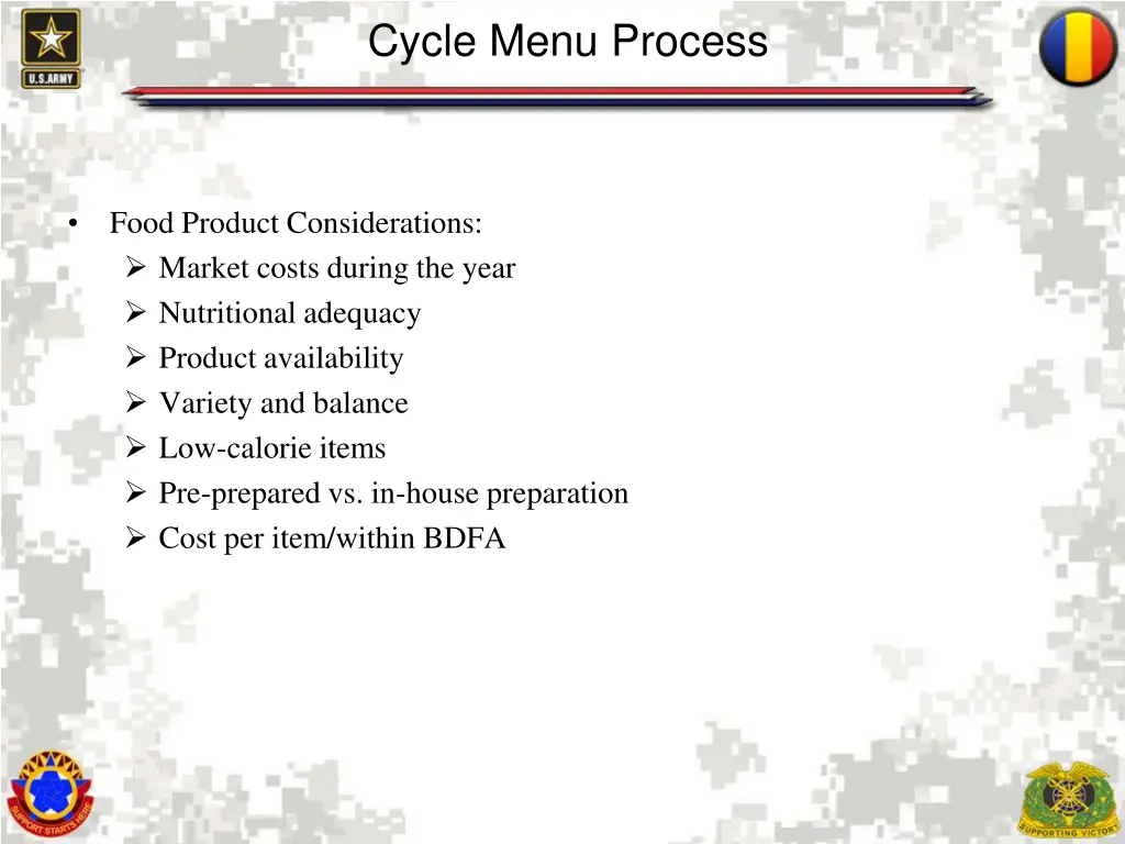 cycle menu process 1