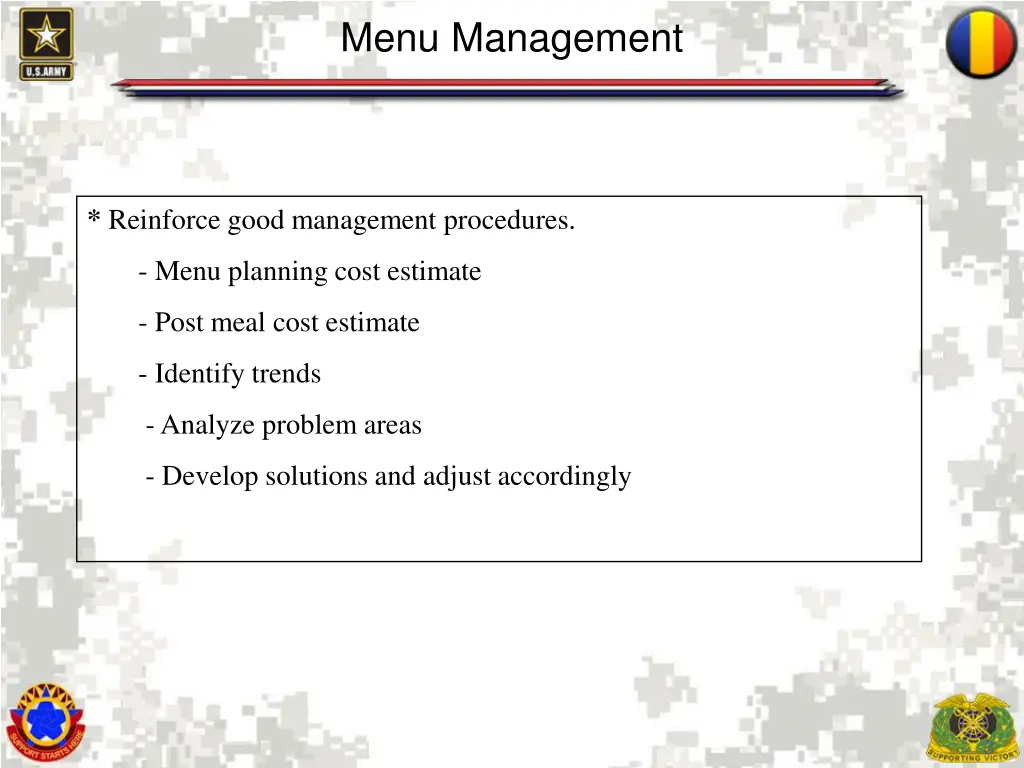 menu management 1