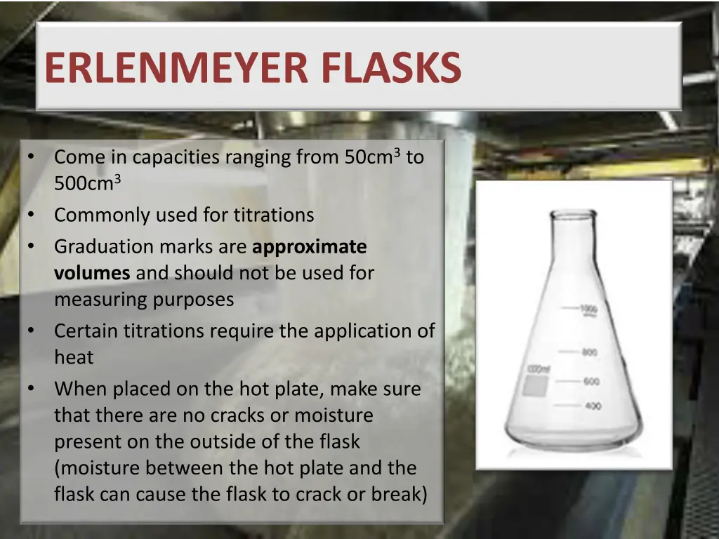 erlenmeyer flasks