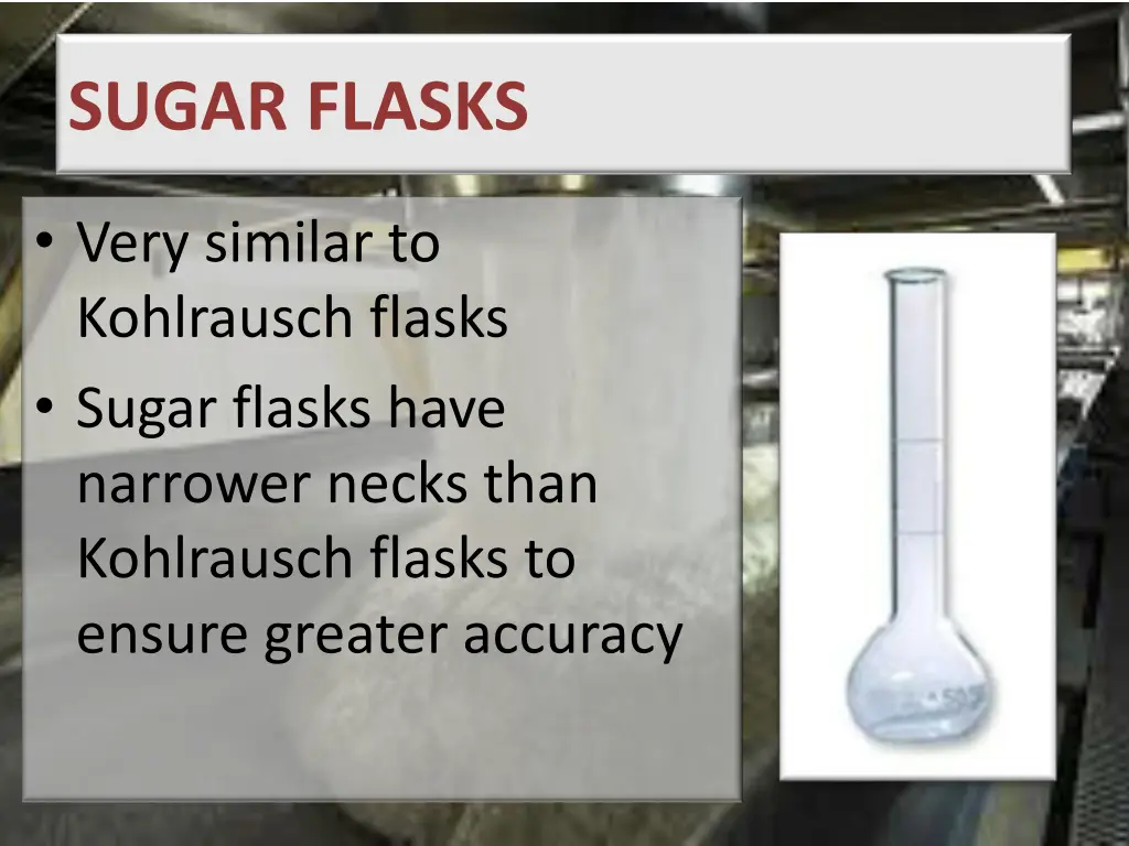 sugar flasks