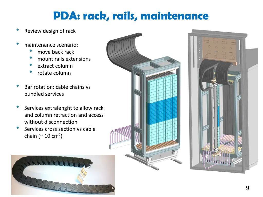 pda rack rails maintenance review design of rack