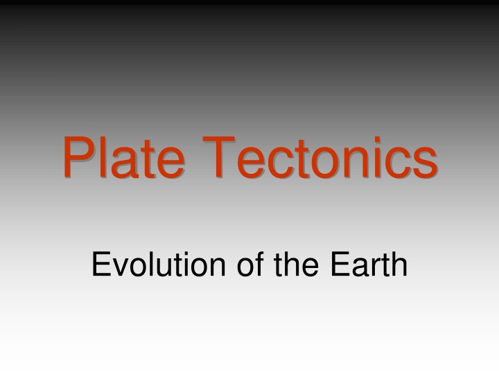 plate tectonics