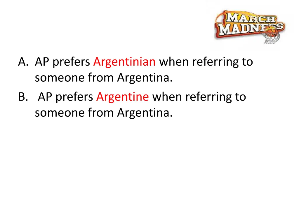 a ap prefers argentinian when referring