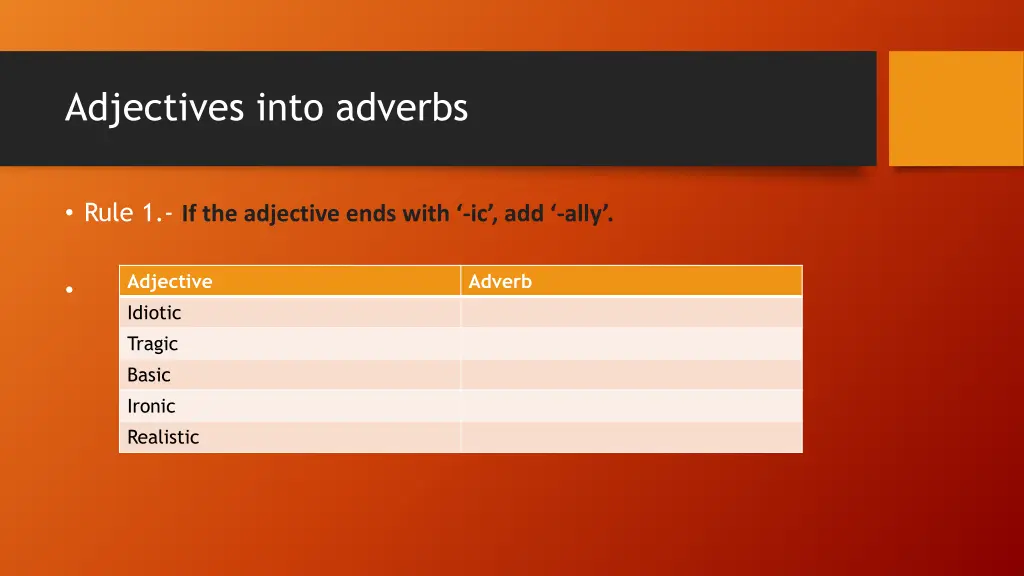 adjectives into adverbs 3