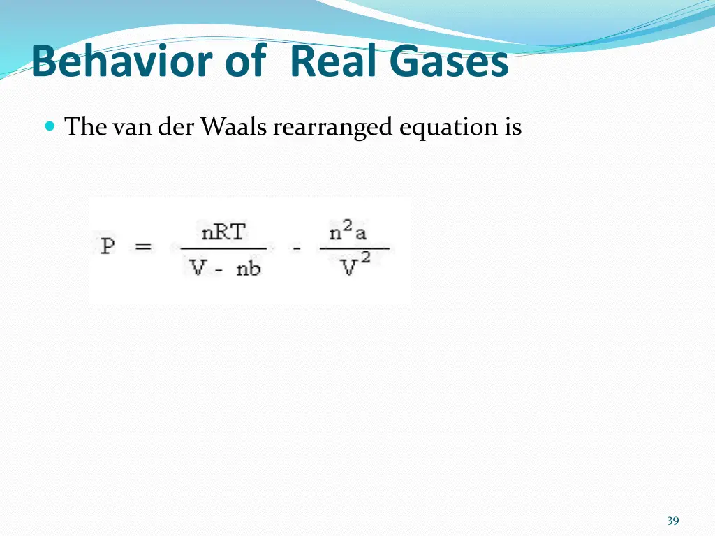 behavior of real gases 4