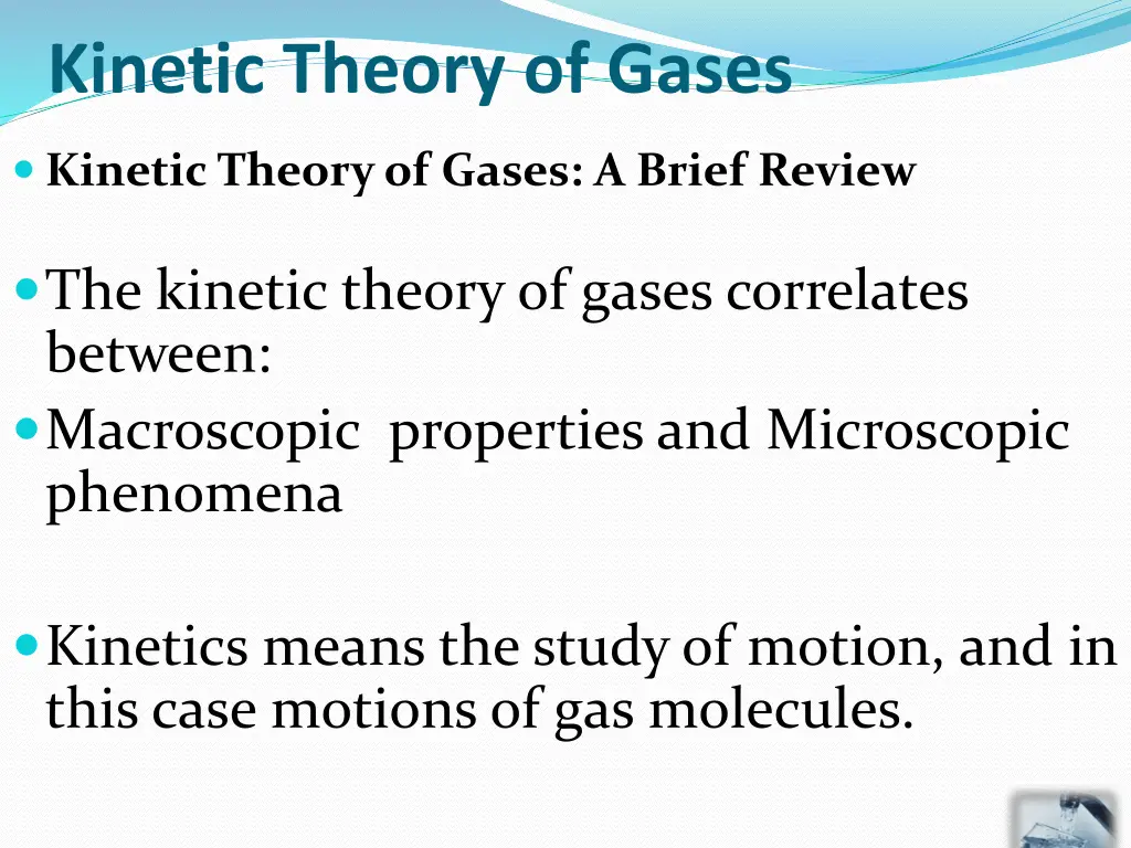 kinetic theory of gases