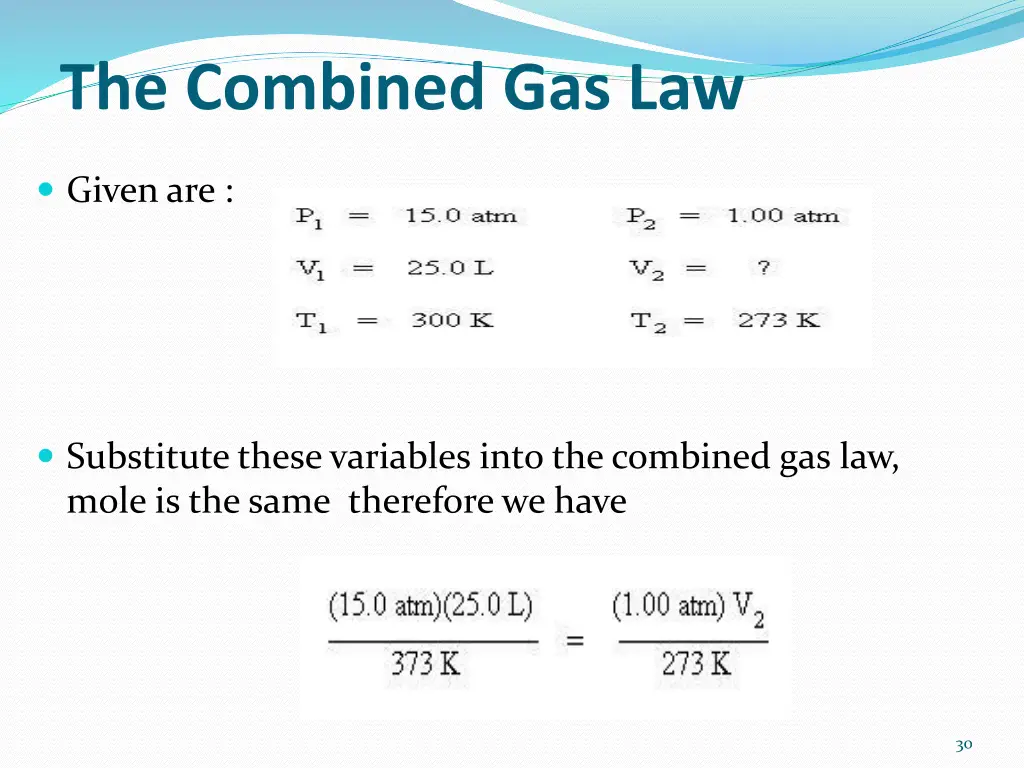 the combined gas law 1