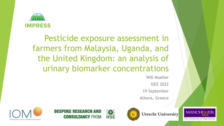 pesticide exposure assessment in farmers from