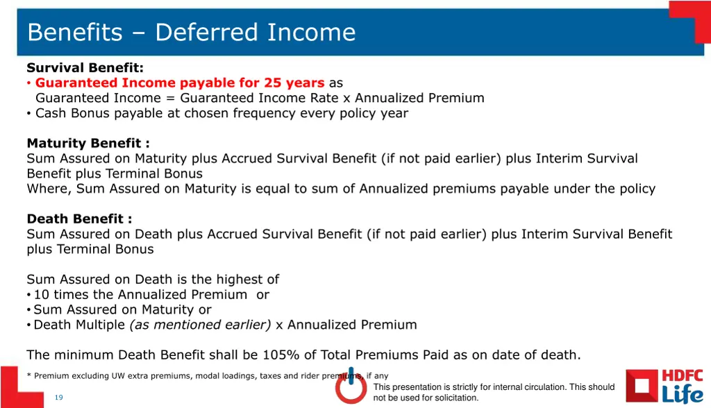 benefits deferred income