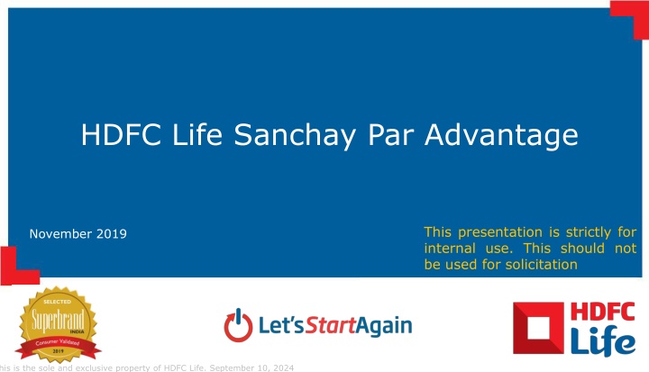 hdfc life sanchay par advantage