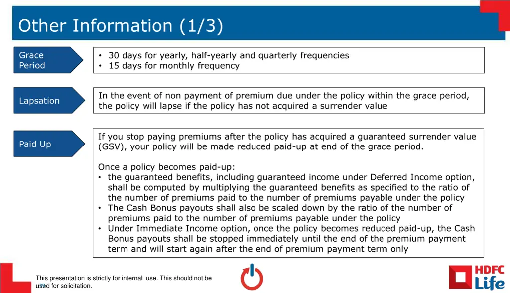 other information 1 3