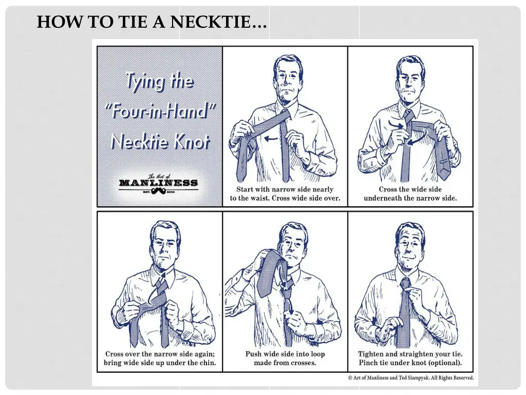 how to tie a necktie