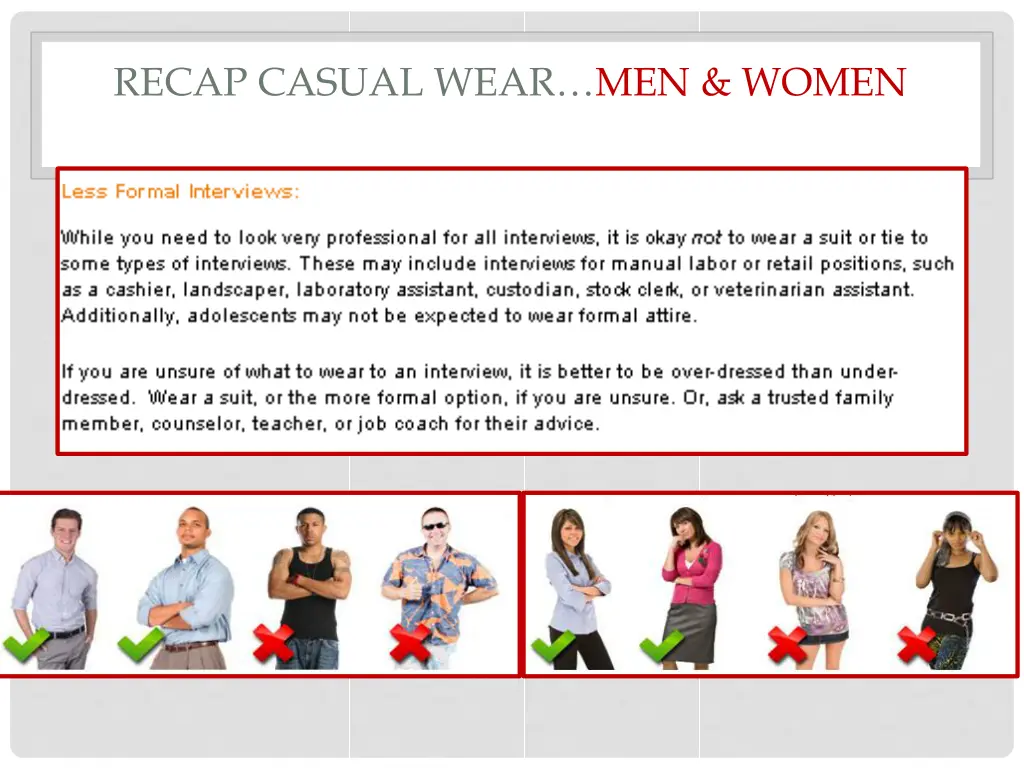 recap casual wear men women