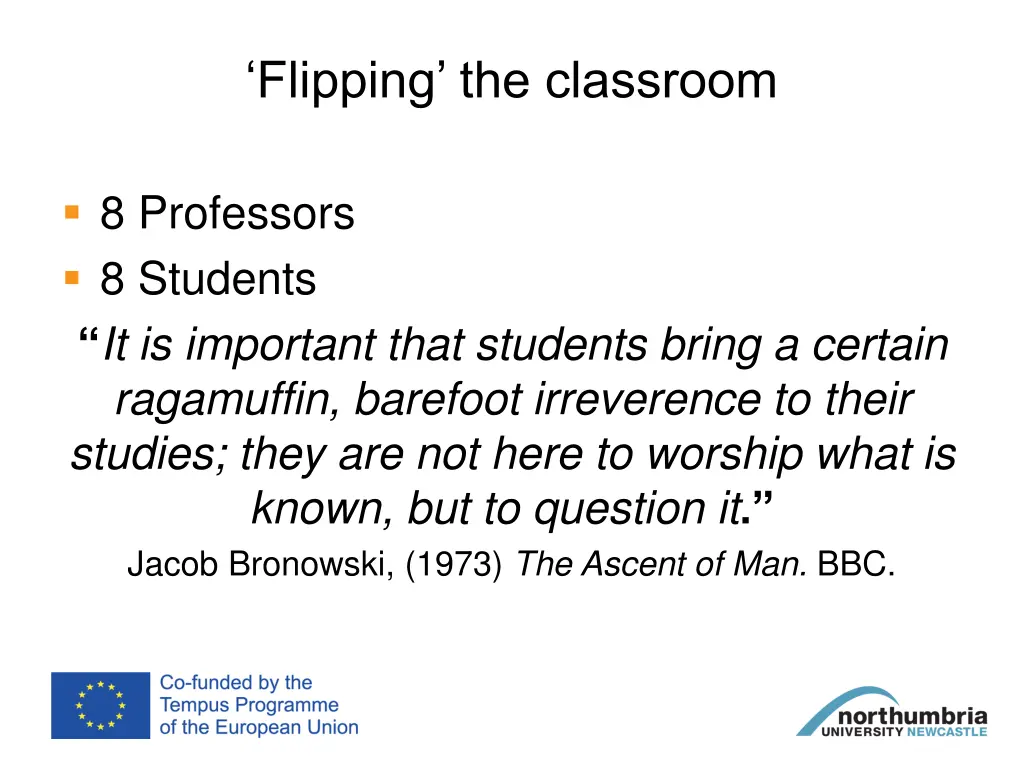 flipping the classroom