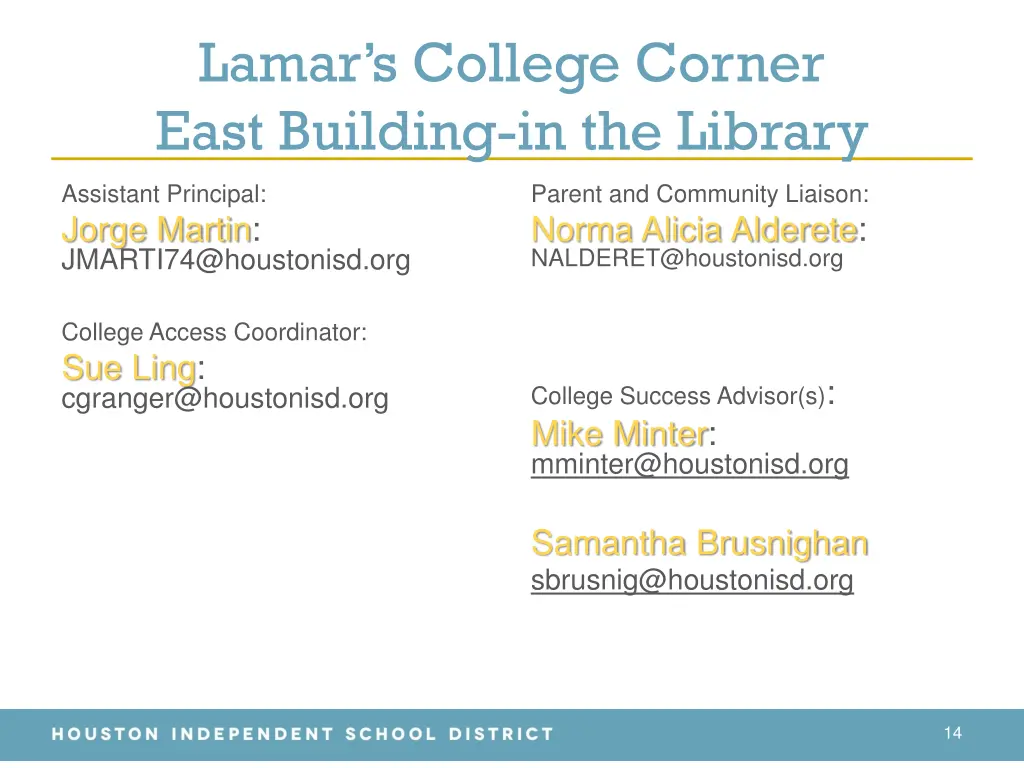 lamar s college corner east building